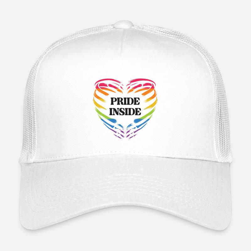 LGBT Pride Monat - Pride Inside - Kinder Trucker-Cap - Weiß