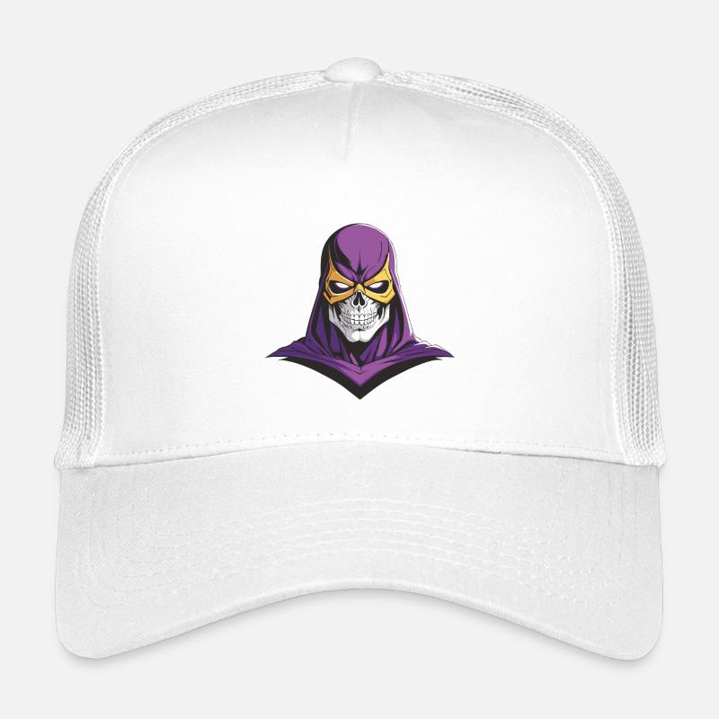 Le Crâne Musclé Super-Héros Violet Casquette trucker enfant