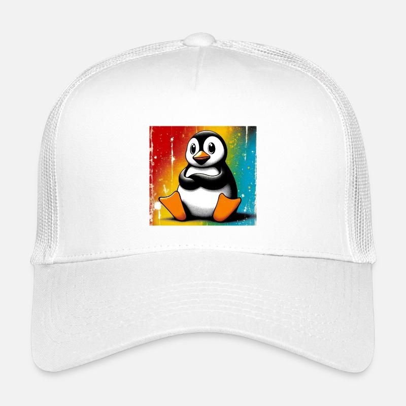 Pinguin - Kinder Trucker-Cap - Weiß