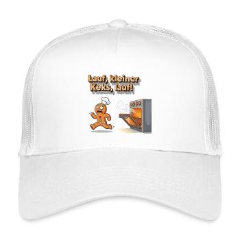 Run, little cookie, run! - Kids’ Trucker Cap - white - Front