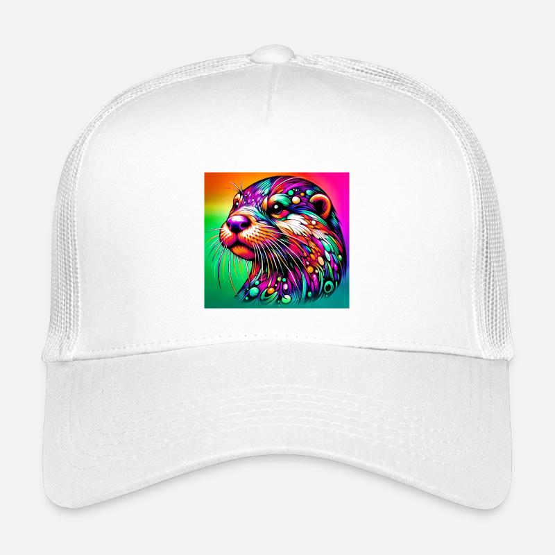 Otter - Kinder Trucker-Cap - Weiß