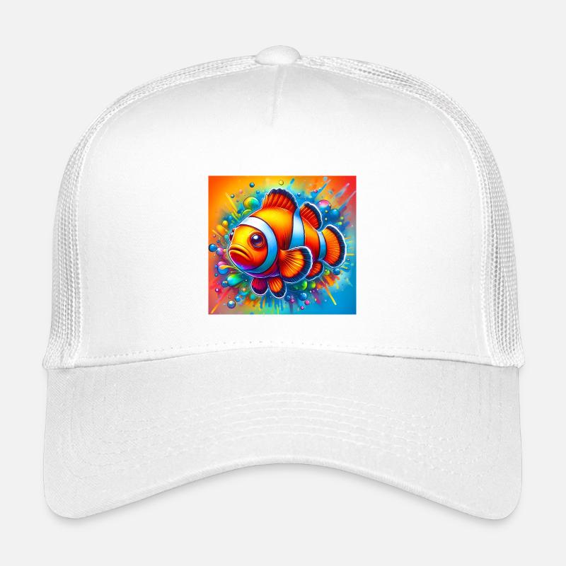 Clownfisch - Kinder Trucker-Cap - Weiß