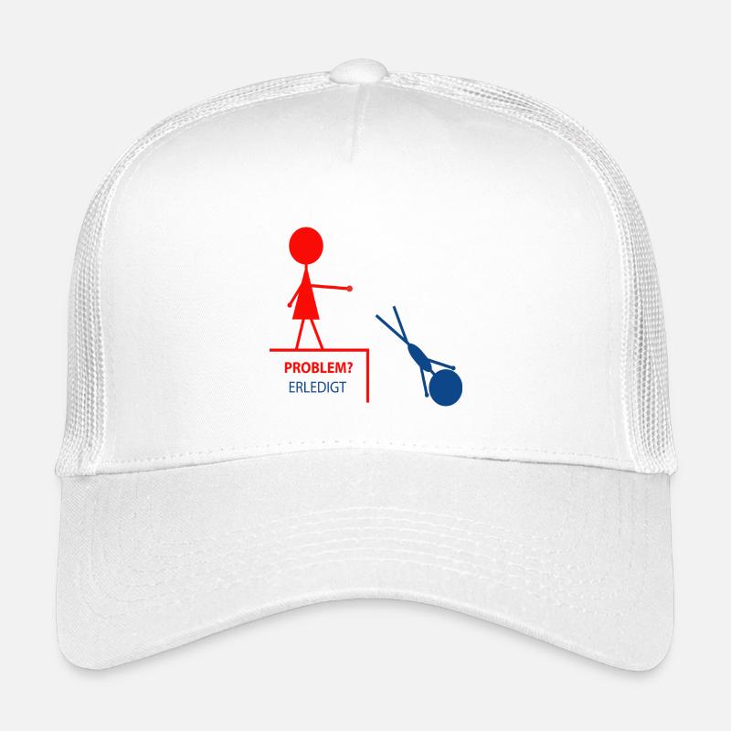 Drôle de dicton – problème ? Fait! Casquette trucker enfant