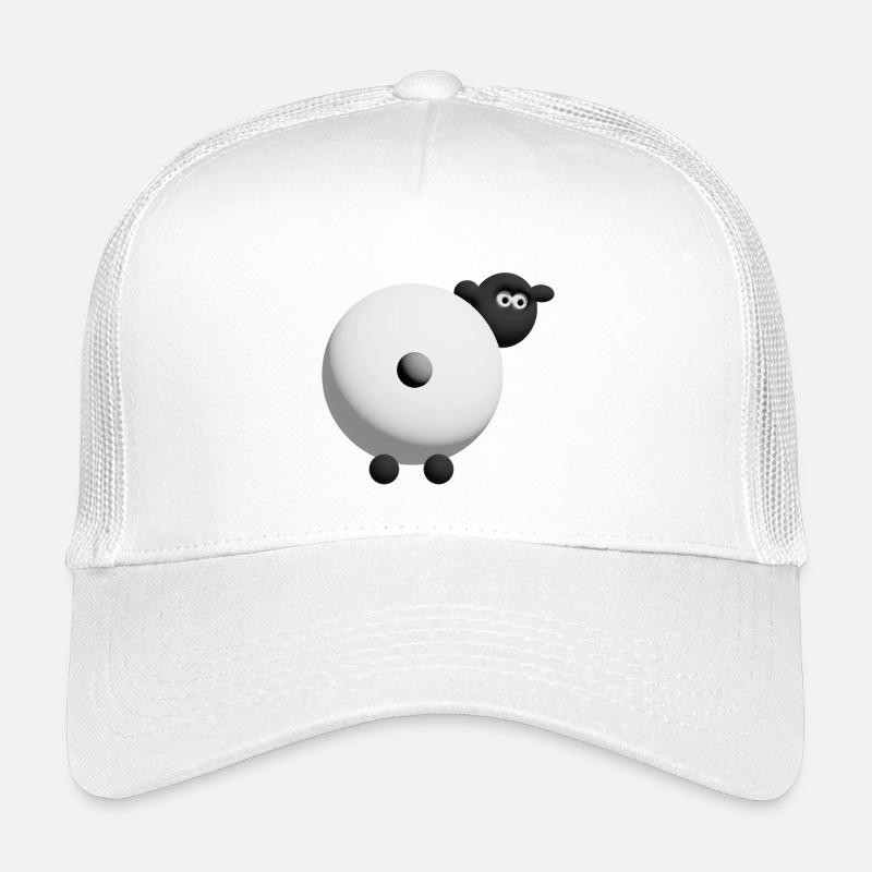 Conception de câlins 3D de mouton - Casquette trucker enfant - blanc