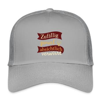 Zufällig genial – absichtlich verwirrt  - Kinder Trucker-Cap - Hellgrau - Vorne