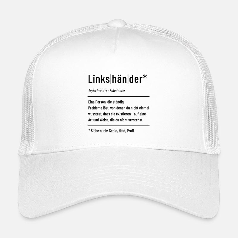 Linkshänder - Definition - Lexikon Kinder Trucker-Cap