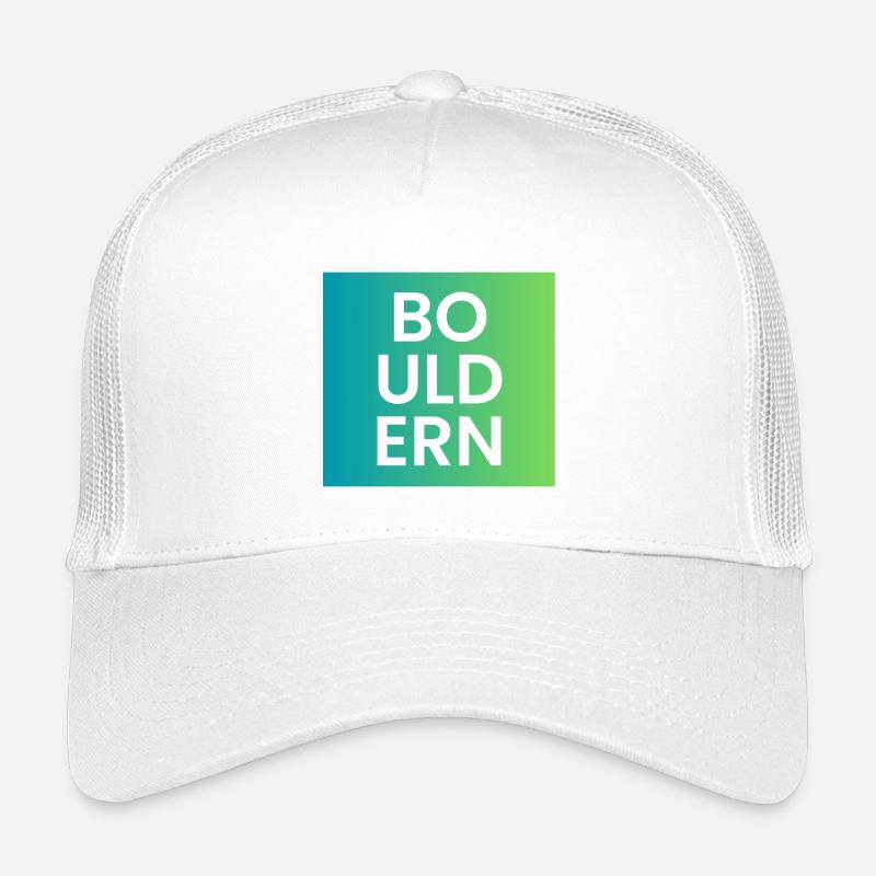 Bouldern Gradient Typo Kinder Trucker-Cap