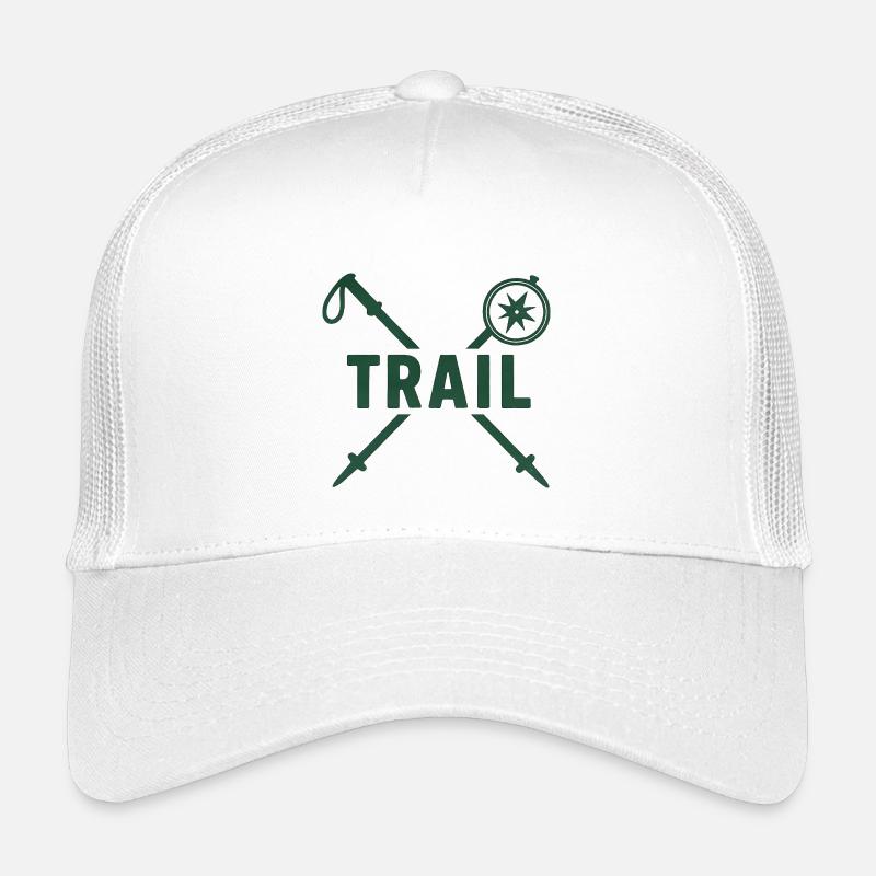 Trail Adventure Kompass und Klingen - Kinder Trucker-Cap - Weiß