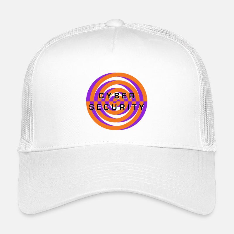 Emblème en spirale de cybersécurité Casquette trucker enfant