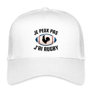 Je peux pas j ai rugby - Casquette trucker enfant - blanc - Devant