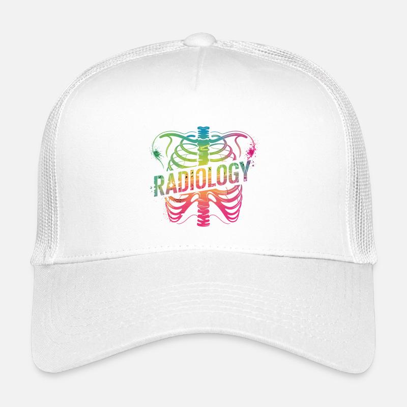 Rainbow Radiology Ribs Kids’ Trucker Cap