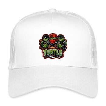 Urban Turtle Crew Street Fighter Mascot - Kids’ Trucker Cap - white - Front