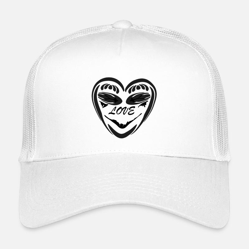 Herzhand Silhouette Vintage - Kinder Trucker-Cap - Weiß