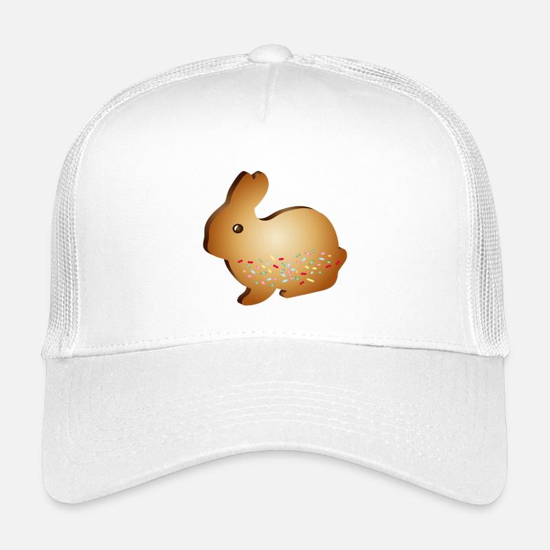 Motif de biscuits de lapin de Pâques avec des vermicelles de sucre colorées Casquette trucker enfant