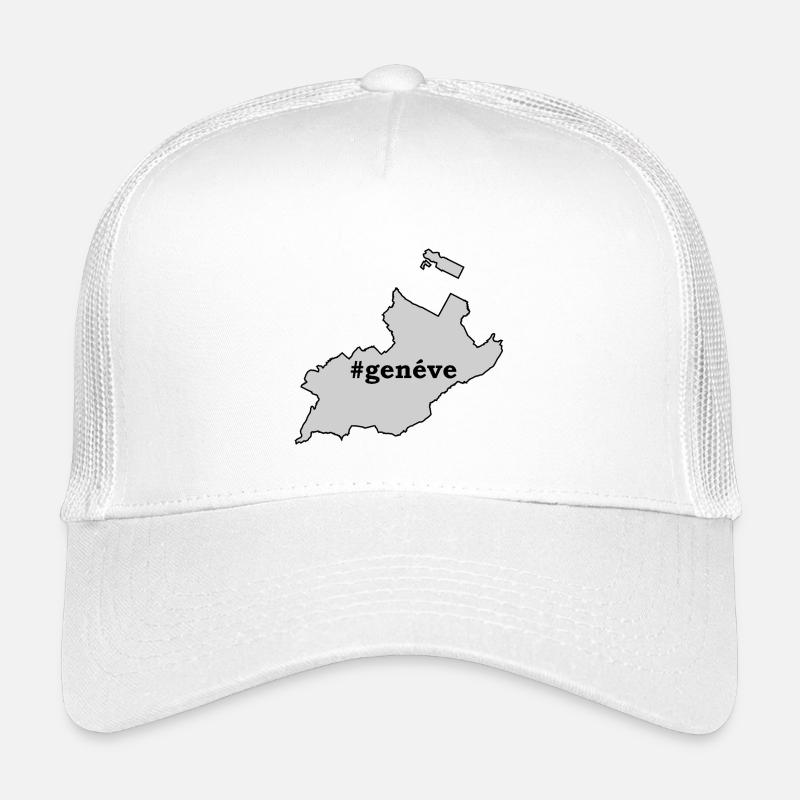 GE Genève / Genf - Kinder Trucker-Cap - Weiß