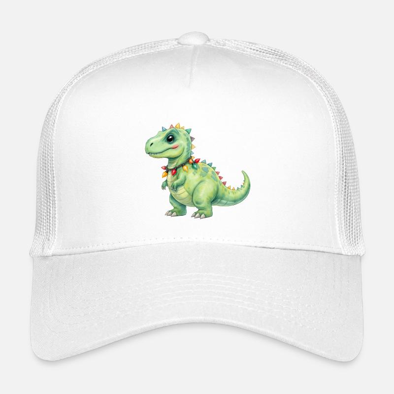 Bunter Dino mit Lichterkette Kinder Trucker-Cap