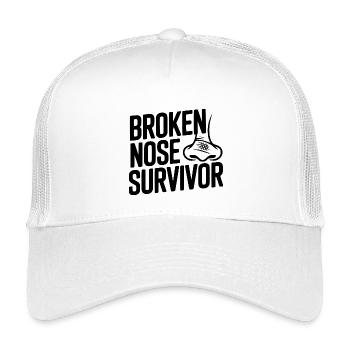 Broken Nose Survivor - Kids’ Trucker Cap - white - Front