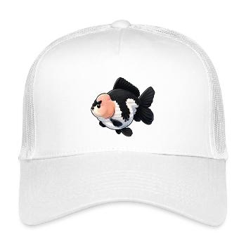 Grade Black & White Oranda High Quality Goldfish - Kids’ Trucker Cap - white - Front