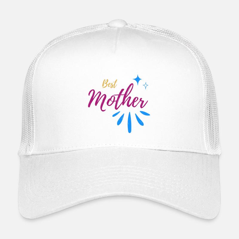 Beste Mutter Schrift mit Funkensprenkel Kinder Trucker-Cap