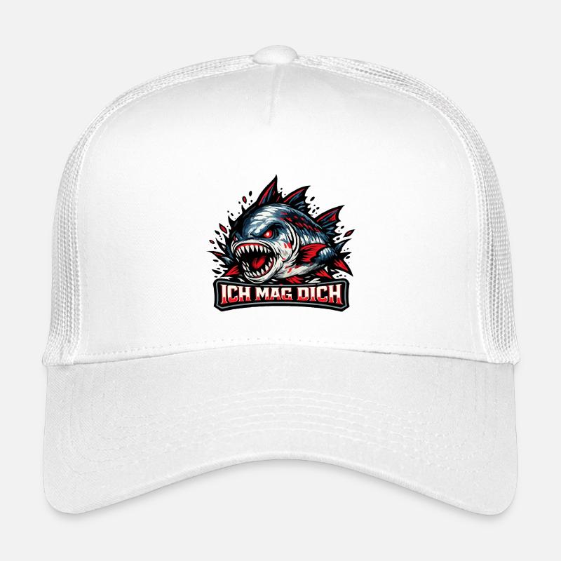 Bissiger Piranha - Netter Spruch: Ich Mag Dich Kinder Trucker-Cap