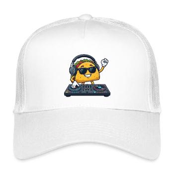 Taco Food DJ mexicain Soirée techno Soirée Célébration - Casquette trucker enfant - blanc - Devant