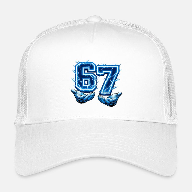 67 Six Seven Meme Gen Alpha Lustig Kinder Trucker-Cap