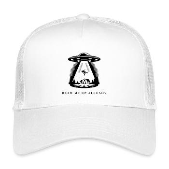Beam Me Up Already - Kids’ Trucker Cap - white - Front