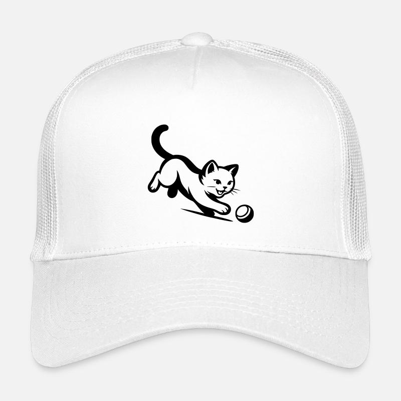 Cat - Kids’ Trucker Cap - white