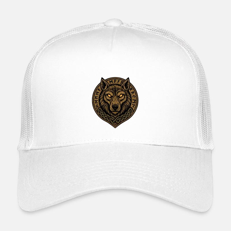 Wolfsmedaillon Runenwappen Kinder Trucker-Cap