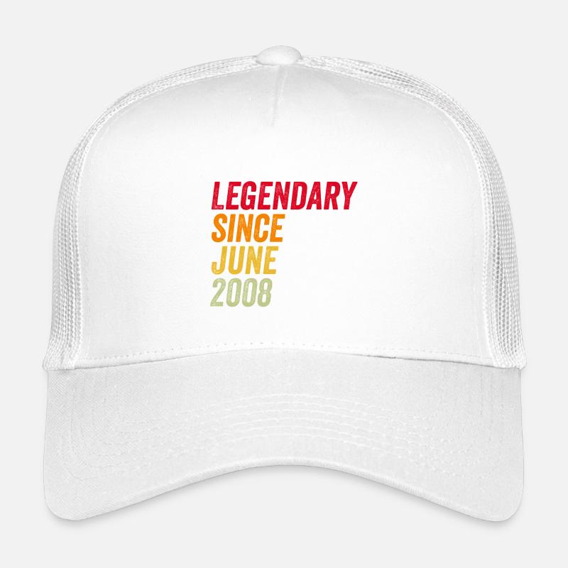 18. Geburtstag 18 Jahre Juni 2008 - Kinder Trucker-Cap - Weiß