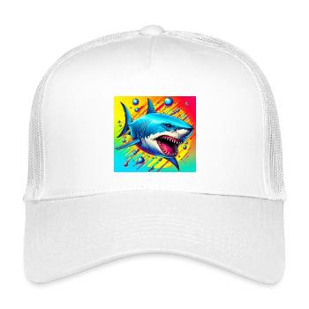 Shark - Kids’ Trucker Cap - white - Front