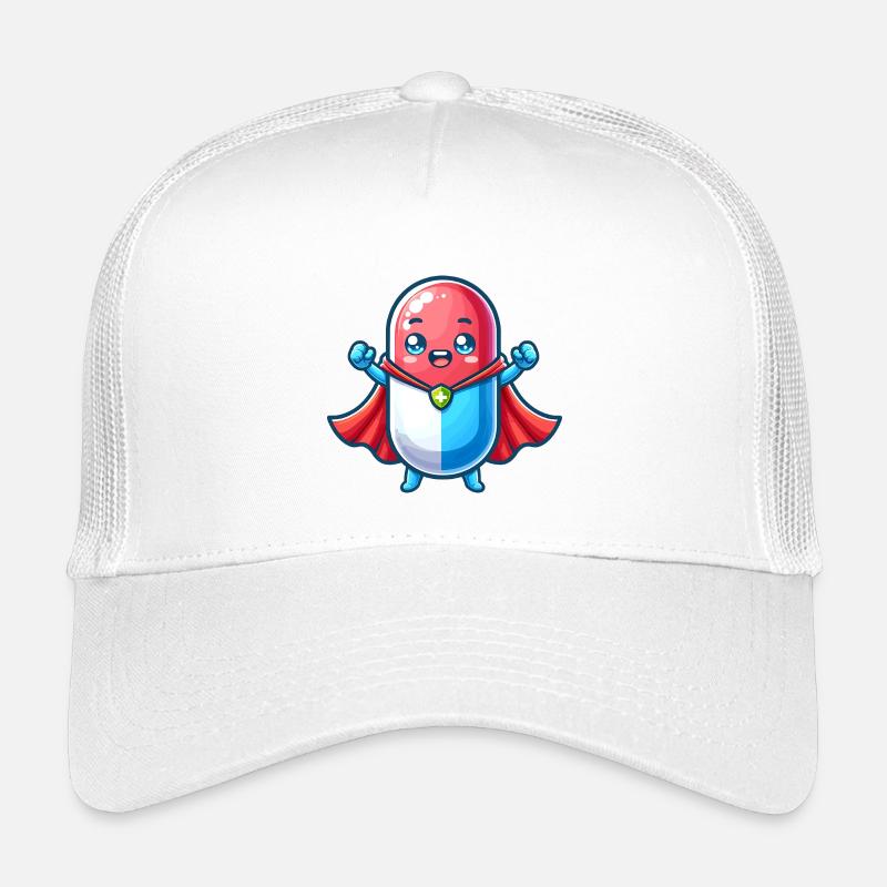 Helden Pille Superheld Medizin Tabletten Held Kinder Trucker-Cap