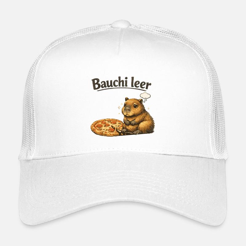 Bauchi leer - Kinder Trucker-Cap - Weiß
