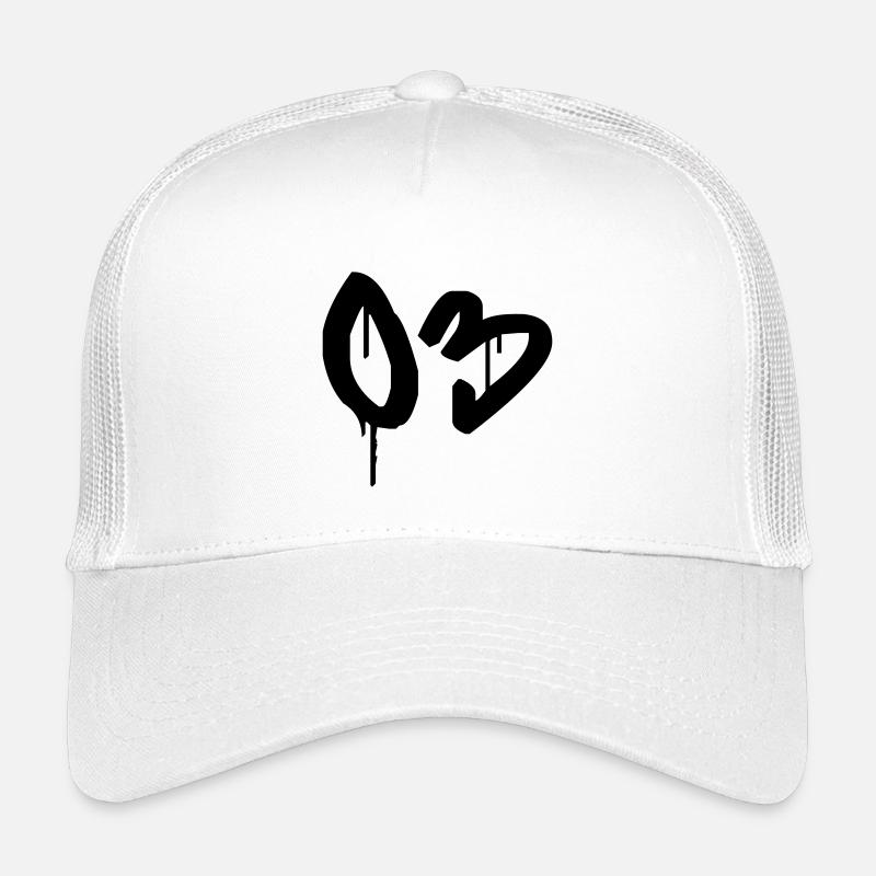 Nombre 03 Style Graffiti Urbain Casquette trucker enfant
