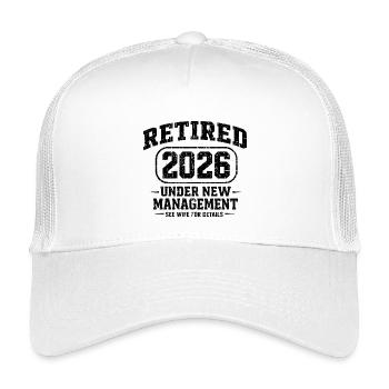 Im Ruhestand 2026 unter neuer humororientierter Leitung - Kinder Trucker-Cap - Weiß - Vorne