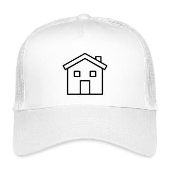 House Outline - Kids’ Trucker Cap - white - Front
