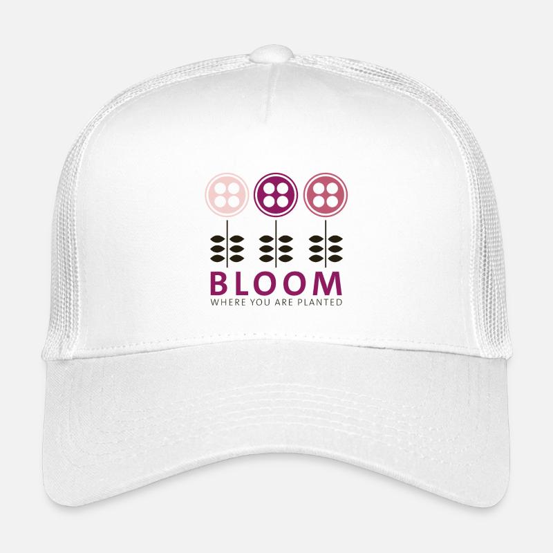 Bloom - Kids’ Trucker Cap - white