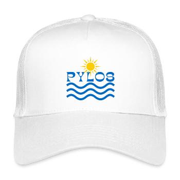 Pylos Sun Waves  - Kids’ Trucker Cap - white - Front