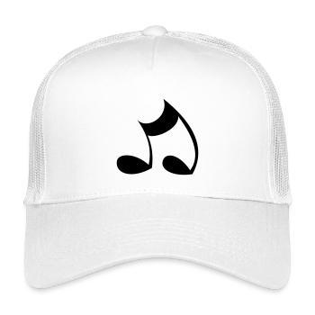 Note - Casquette trucker enfant - blanc - Devant