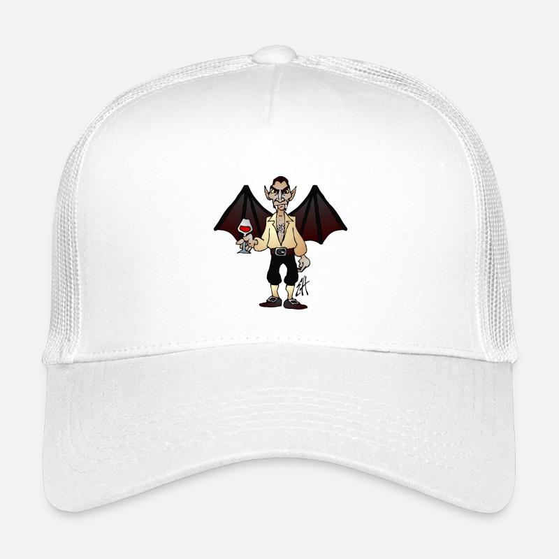 Vampir - Kinder Trucker-Cap - Weiß