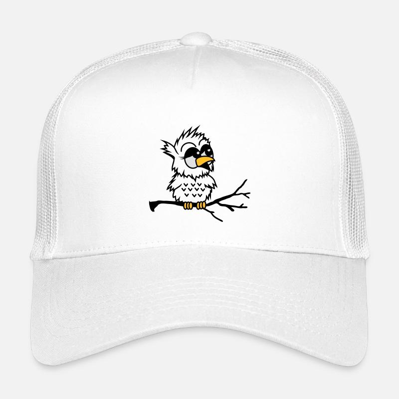 Eine Baby Eule sitzt auf einem Ast Kinder Trucker-Cap