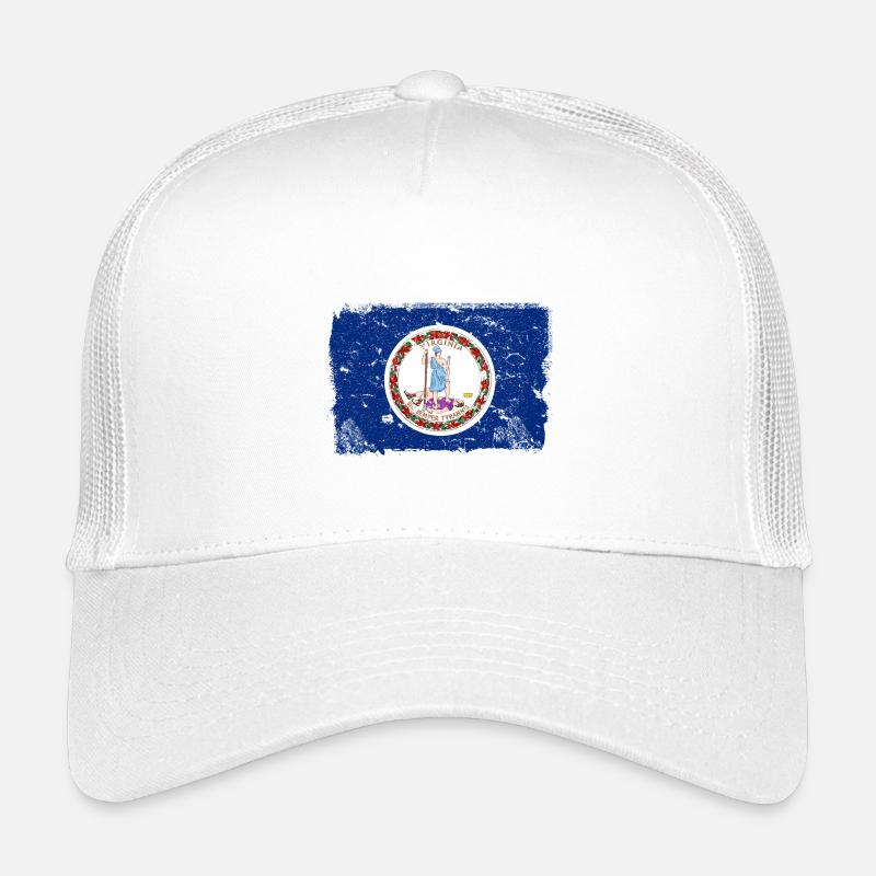 Virginia Drapeau Vintage Casquette trucker enfant