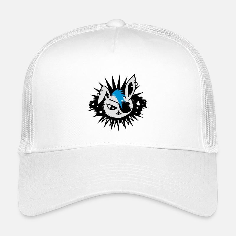 Un lapin avec un cache-oeil et un Mohawk Casquette trucker enfant