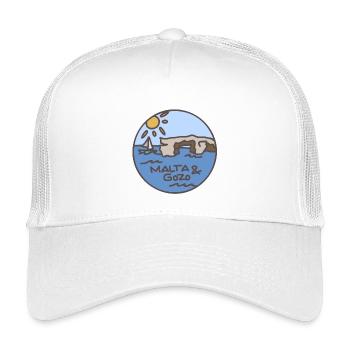 Malta / Gozo Illustration - Kids’ Trucker Cap - white - Front