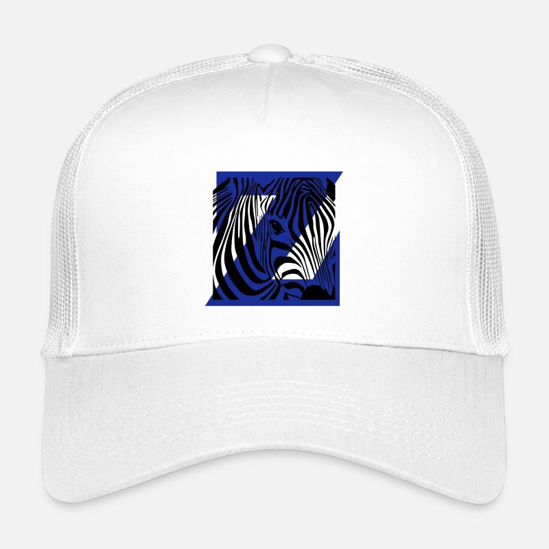 Zebra-Mix - Kinder Trucker-Cap - Weiß