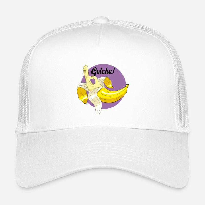 Bananentrollmem - Kinder Trucker-Cap - Weiß