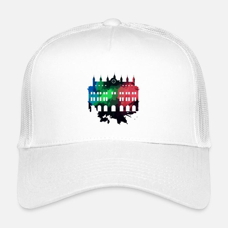 Rostocker Rathaus - Rostock - Kinder Trucker-Cap - Weiß