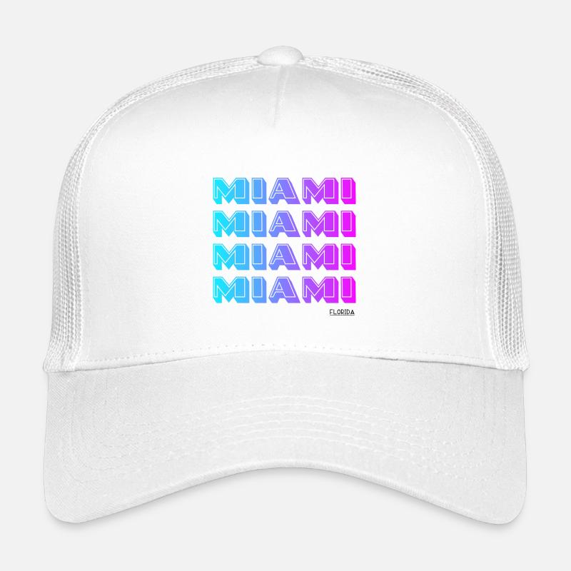 Motif de dégradé néon de Miami Casquette trucker enfant