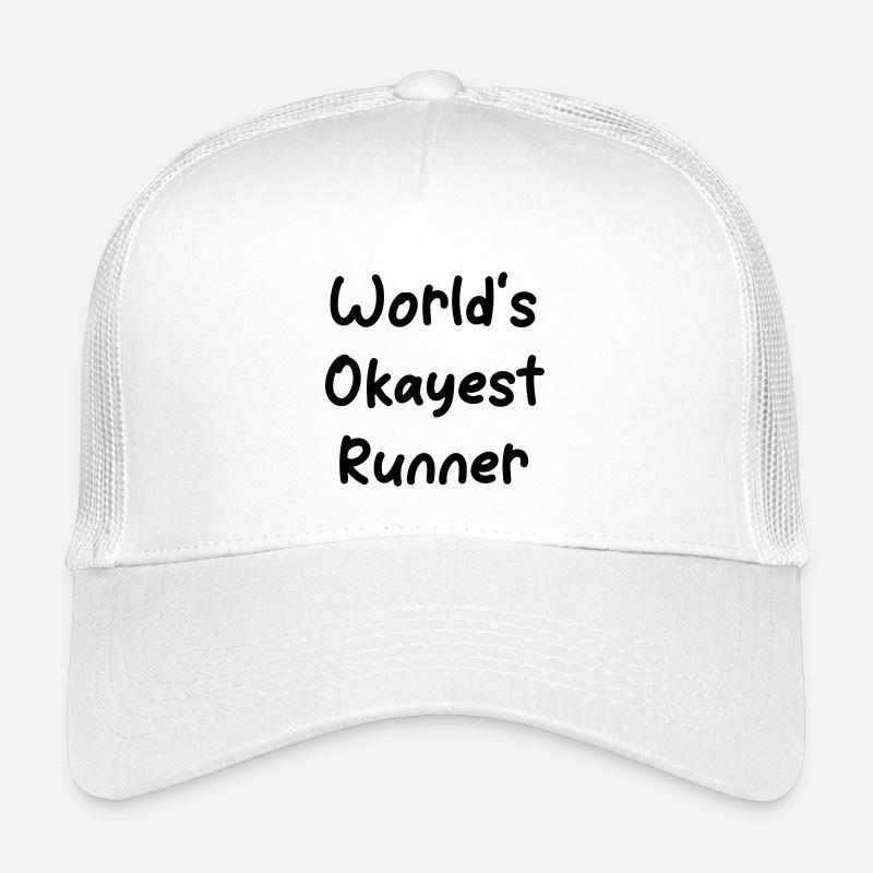 World's okayest Runner - Kinder Trucker-Cap - Weiß