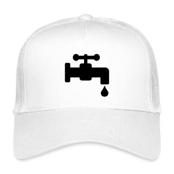 Water tap leaking - Kids’ Trucker Cap - white - Front